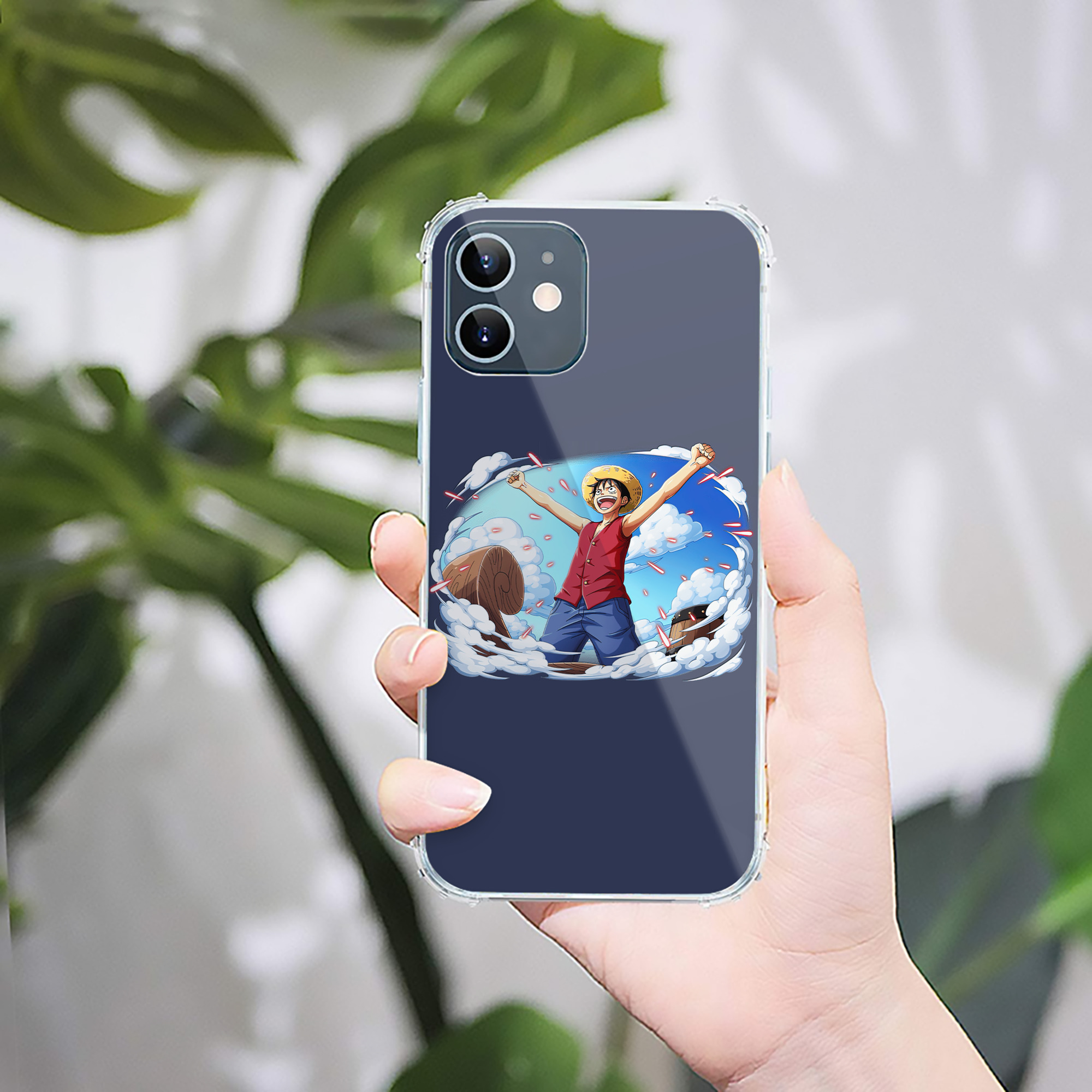 （画像用） ワンピース モンキー・D・ルフィ ONE PIECE Monkey D. Luffy 【iPhone 12シリーズ対応】透明スマホケース（クリアソフトケース）